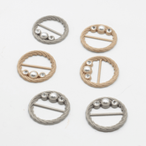 30mm Buckle with Strass (outside diamete 40mm) #BST2629 - ACCESSOIRES LEDUC BV